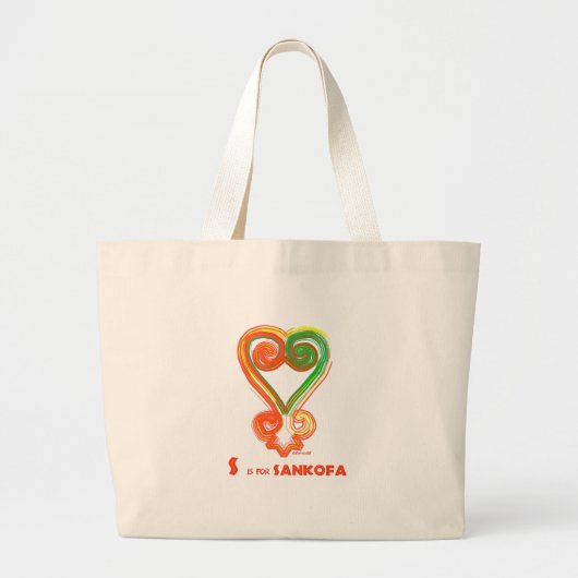Grand Tote Bag S est pour Sankofa (Devant)