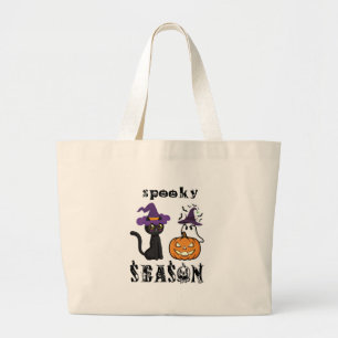 Grand Tote Bag saison effrayante Joyeux Halloween