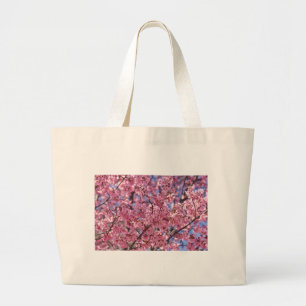 Grand Tote Bag Sakura Pink Cherry Blossom Sky