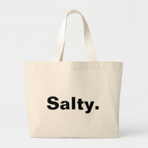 Grand Tote Bag salée minimalisme de conception d'un mot