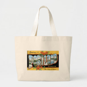 Grand Tote Bag Salutations de Portland, Orégon !