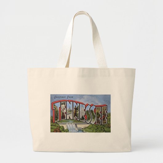 Grand Tote Bag Salutations Du Tennessee (Devant)