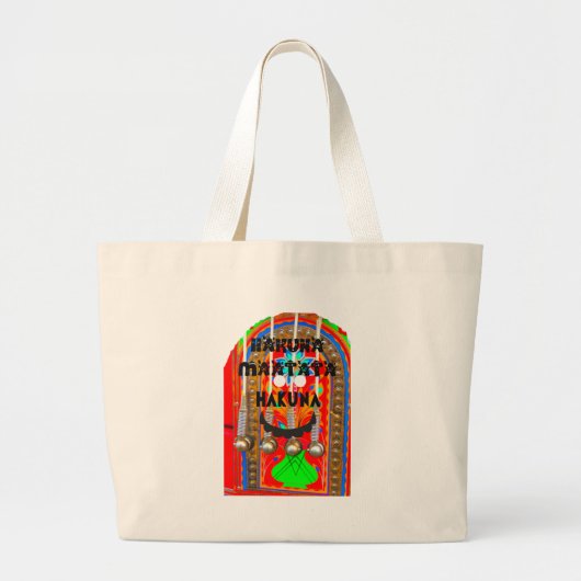 Grand Tote Bag Samba couleurs du carnaval Hakuna Matata blings.pn (Devant)