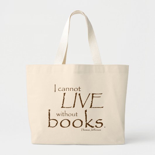Grand Tote Bag Sans livres (Devant)