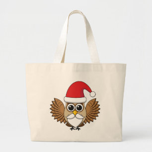 Grand Tote Bag Santa Claus Owl