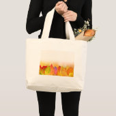 Grand Tote Bag Saut d'automne fourre-tout. (Devant (produit))