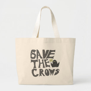 Grand Tote Bag Sauvez les corneilles