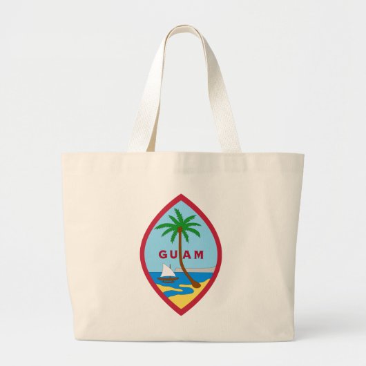 Grand Tote Bag Sceau de Guam (Devant)