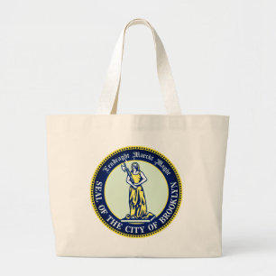 Grand Tote Bag Sceau de l'arrondissement de Brooklyn, New York
