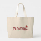 Grand Tote Bag scellé avec un baiser (Dos)