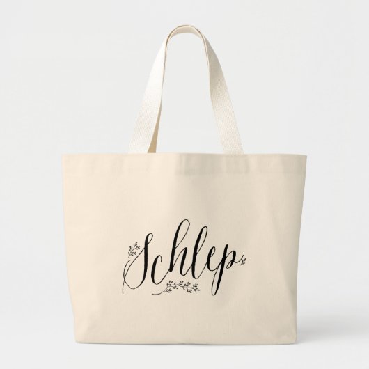 Grand Tote Bag Schlep Yiddish (Devant)