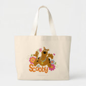 Grand Tote Bag Scooby-Doo En Fleurs (Devant)