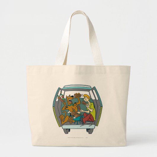 Grand Tote Bag Scooby Doo & Shaggy Dans La Machine Mystérieuse (Devant)