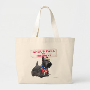 Grand Tote Bag Scottie Angus Fala pour Président