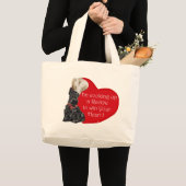 Grand Tote Bag Scottie Chef Saint-Valentin (Devant (produit))