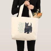 Grand Tote Bag Scottish Terrier Wit & Wisdom - Talking (Devant (produit))