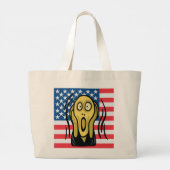 Grand Tote Bag Scream American (Dos)
