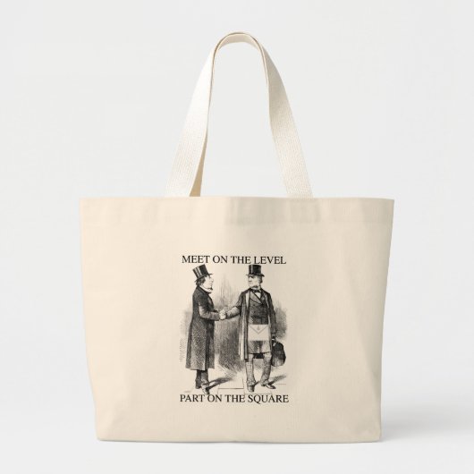 Grand Tote Bag Se réunir de maçons (Devant)