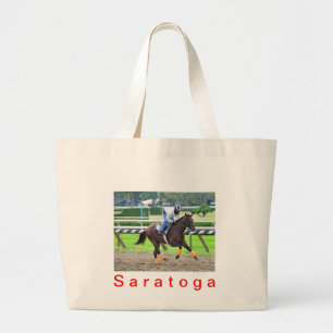 Grand Tote Bag Séances d'entraînement de matin de Saratoga