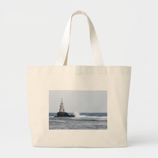 Grand Tote Bag Seascap with lighthouse (Devant)