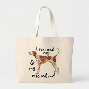 Grand Tote Bag Secourir American English Coonhound