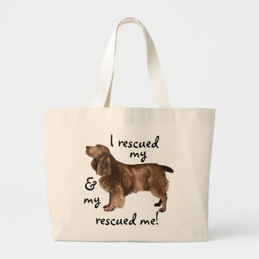 Grand Tote Bag Secourir l'analyseur de champ (Devant)