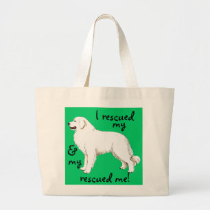 Grand Tote Bag Secourir les grandes Pyrénées