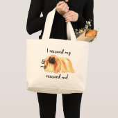 Grand Tote Bag Secourir Pekingese (Devant (produit))