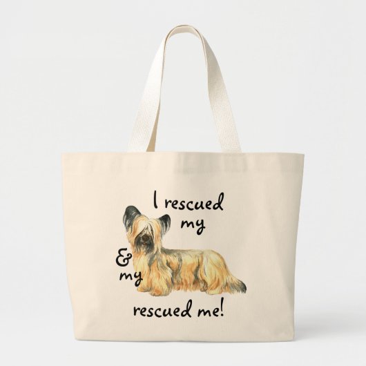 Grand Tote Bag Secourir Skye Terrier (Devant)
