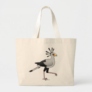 Grand Tote Bag Secrétaire oiseau