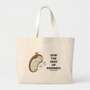 Grand Tote Bag Semer Les Semences De Douceur (Humour Anatomie Des