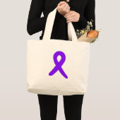 Grand Tote Bag Sensibilisation au cancer (Devant (produit))
