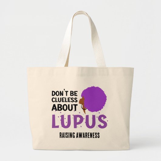 Grand Tote Bag SENSIBILISER LUPUS À NE PAS ÊTRE Clueless (Devant)