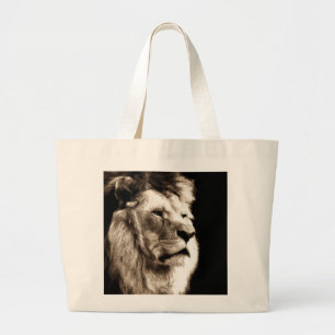 Grand Tote Bag Sepia Lion