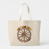 Grand Tote Bag Sérénité - Acceptation paisible (Dos)