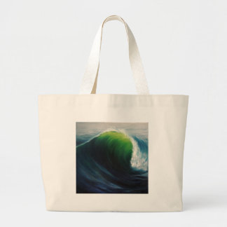 Grand Tote Bag Série profonde rêveuse de vague