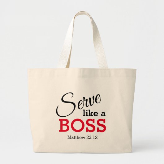Grand Tote Bag SERVIR COMME UN BOSS Christian (Devant)