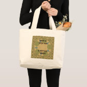 Grand Tote Bag Servir Protéger Bonne Journée (Devant (produit))