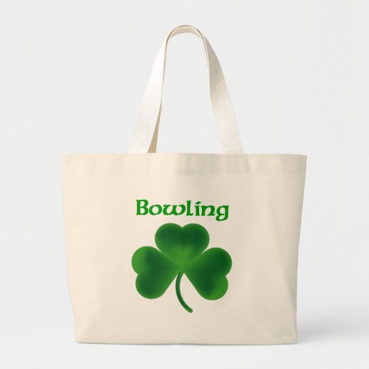 Grand Tote Bag Shamrock de bowling (Devant)