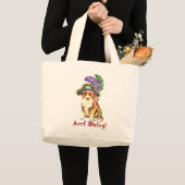 Grand Tote Bag Sheltie Pirate (Devant (produit))