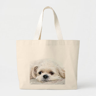 Grand Tote Bag Shih Tzu face fourre-tout