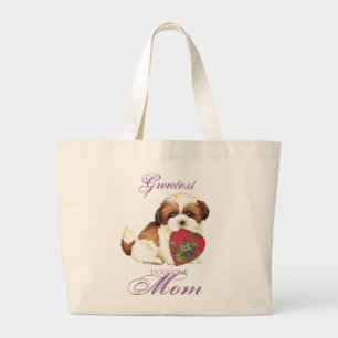 Grand Tote Bag Shih Tzu Heart Mom
