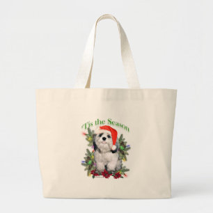 Grand Tote Bag Shih Tzu 'Tis the Season