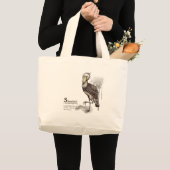 Grand Tote Bag shoebill - mocha (Devant (produit))