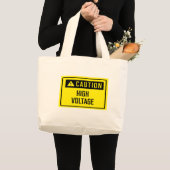 Grand Tote Bag Signal haute tension (Devant (produit))