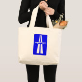 Grand Tote Bag Signe d'autoroute (Devant (produit))