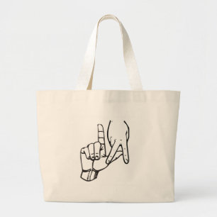 Grand Tote Bag Signe de main de Los Angeles
