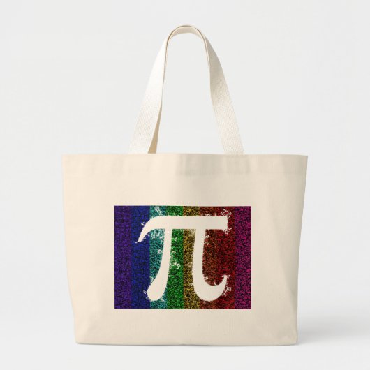 Grand Tote Bag Signe de pi électrique (Devant)
