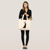 Grand Tote Bag Silhouette danseuse (Devant (modèle))