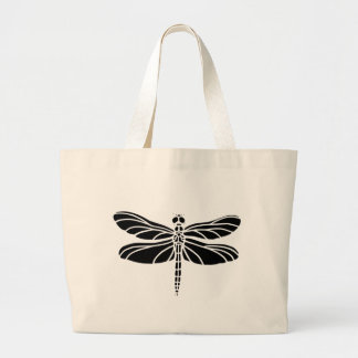 Grand Tote Bag Silhouette de libellule